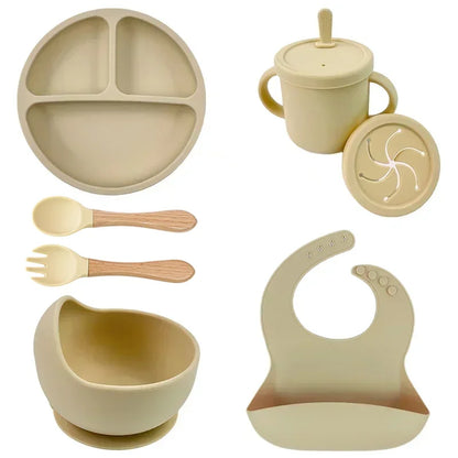 Food-Grade Silicone Baby Feeding Set