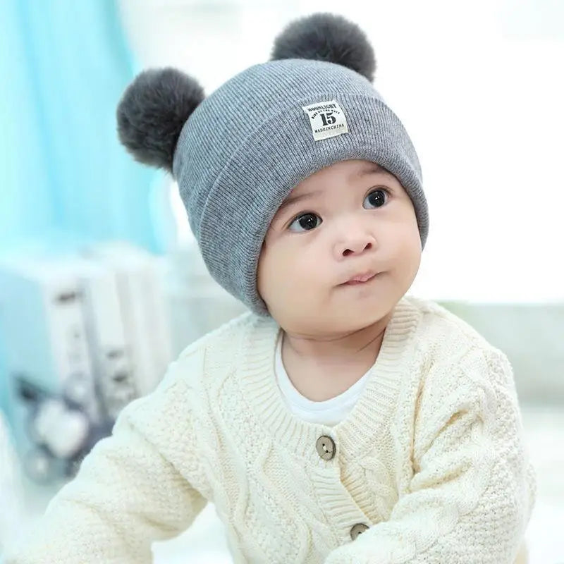0-12 Months Baby Knitted Hat & Scarf Set – Warm for Autumn & Winter