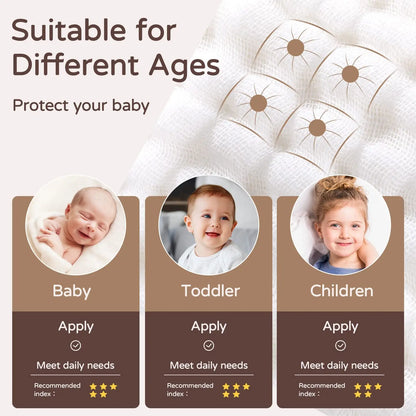 100% Muslin Cotton Baby Hooded Bath Towel