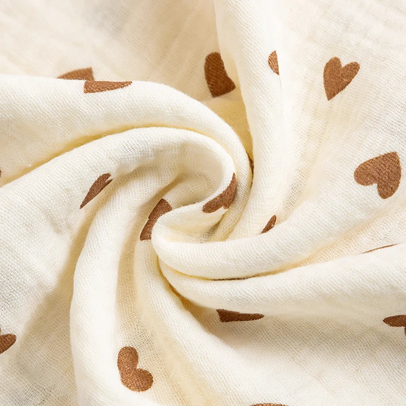 100x100cm Cotton Muslin Baby Swaddle Blanket – Newborn Bath Towel & Bedding