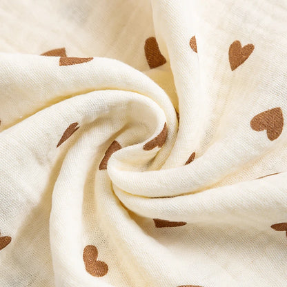 100x100cm Cotton Muslin Baby Swaddle Blanket – Newborn Bath Towel & Bedding