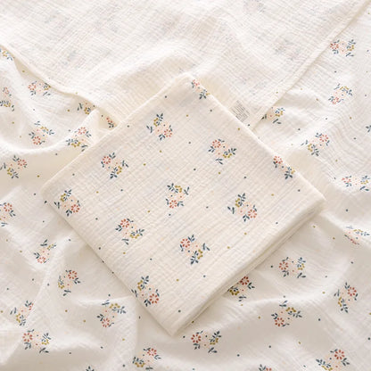 100x100cm Cotton Muslin Baby Swaddle Blanket – Newborn Bath Towel & Bedding