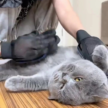 Silicone Pet Grooming Gloves – Hair Brush & Bathing Glove for Dogs & Cats