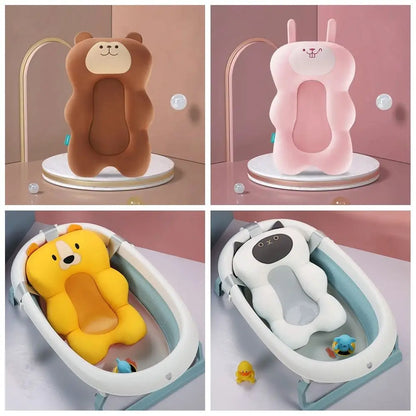 Soft Adjustable Baby Bath Cushion – Non-Slip Infant Tub Support Pillow