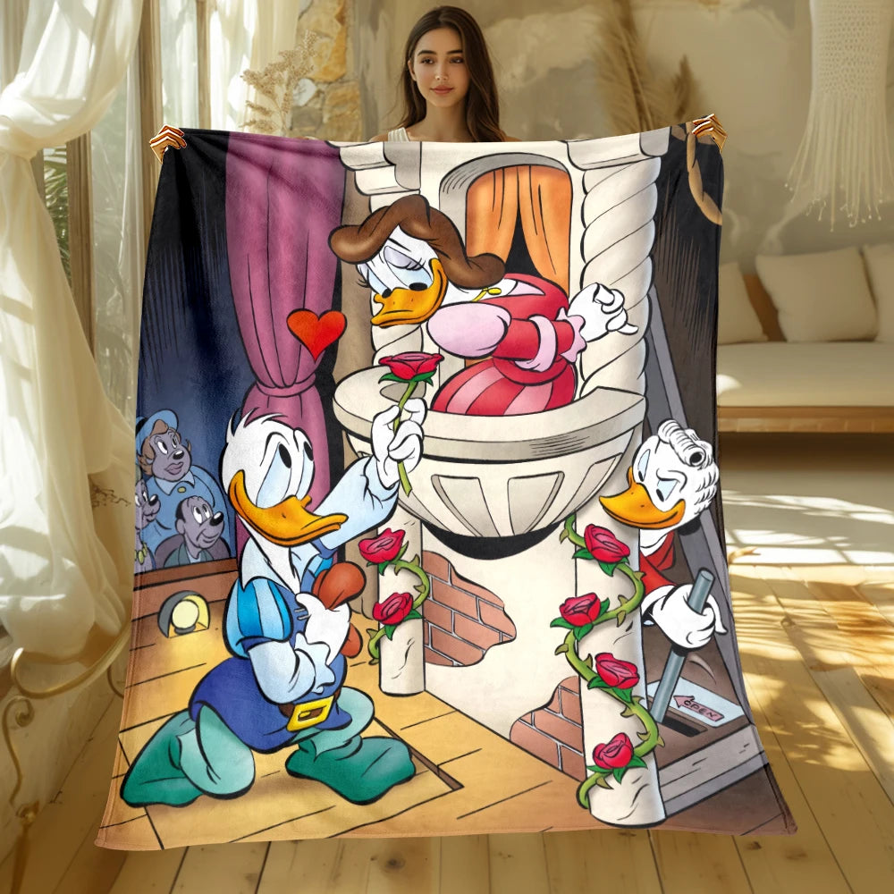 MINISO Mickey & Donald Duck Flannel Blanket