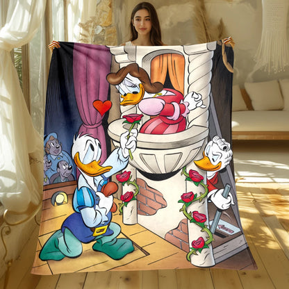 MINISO Mickey & Donald Duck Flannel Blanket