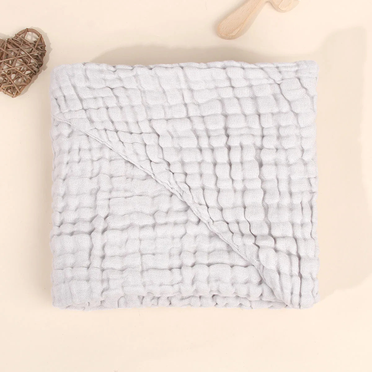 100% Muslin Cotton Baby Hooded Bath Towel